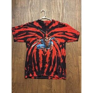 Vintage 2000 Spiderman Men’s XL Tie Dye Graphic T-Shirt Universal Studios Marvel
